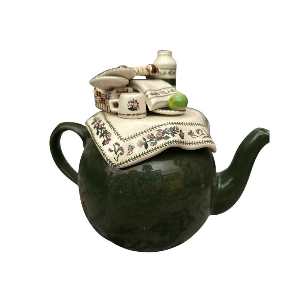Portmeirion Botanic Garden Green Betty Summer Picnic Teapot
